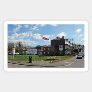 Union jack flying at East Cowes Esplanade, Isle of Wight Sticker